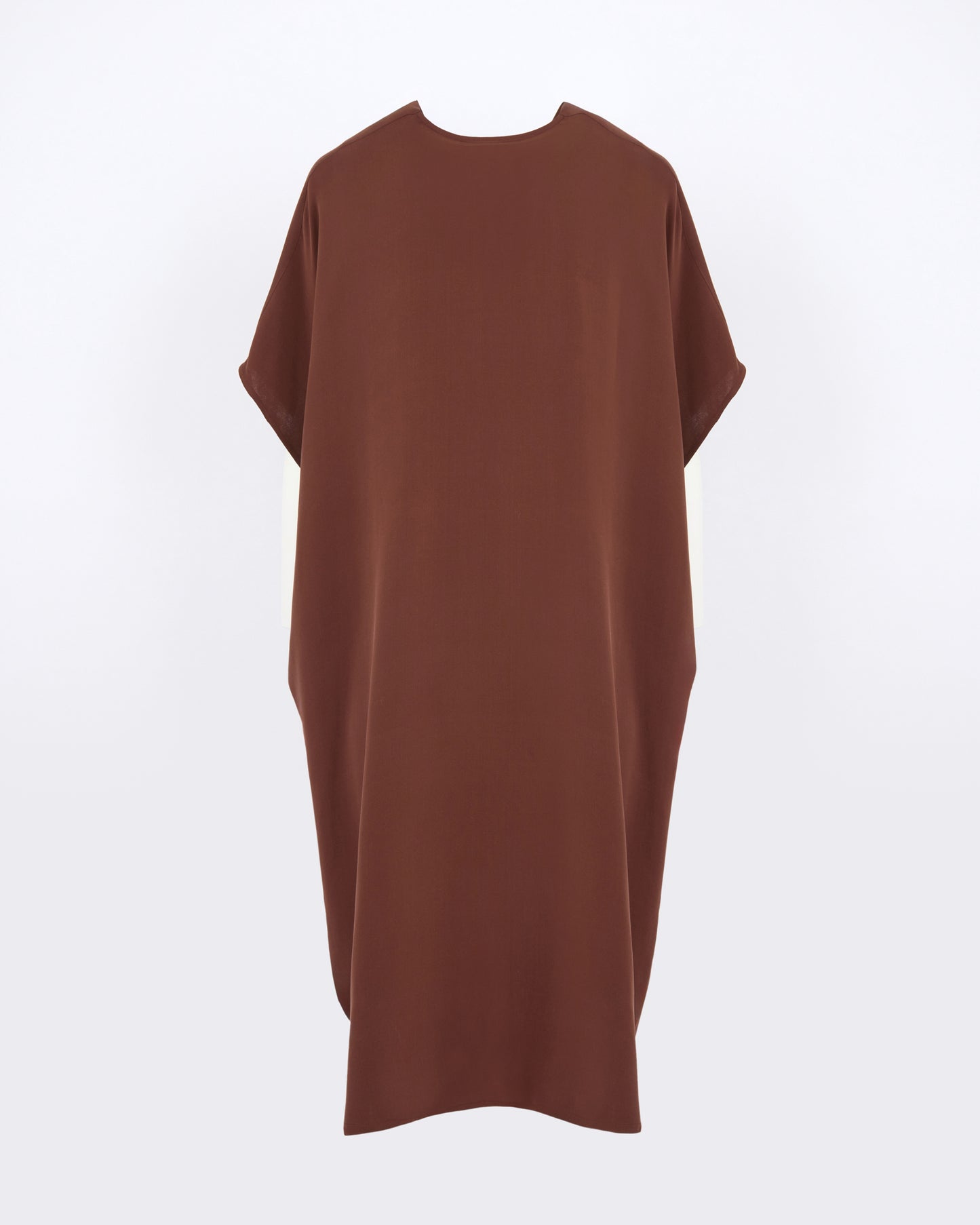 Robe drapée en crêpe de soie - Yves Salomon - Nouvelle collection Automne Hiver