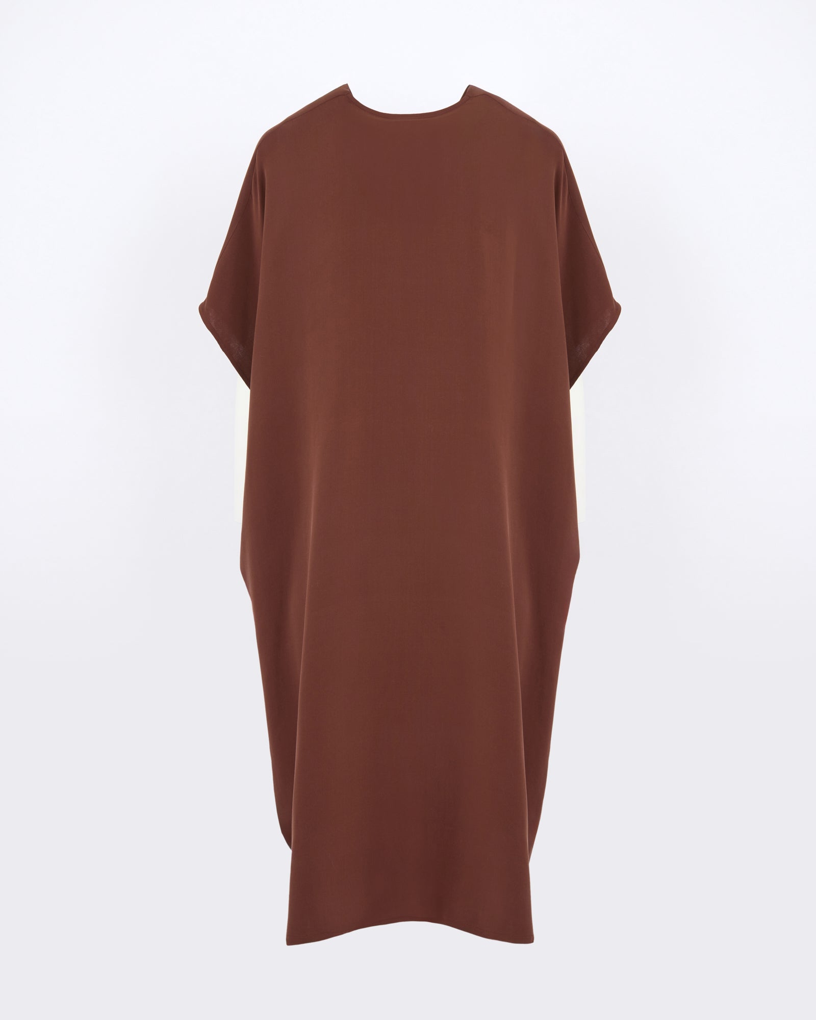 Robe drapée en crêpe de soie - Yves Salomon - Nouvelle collection Automne Hiver
