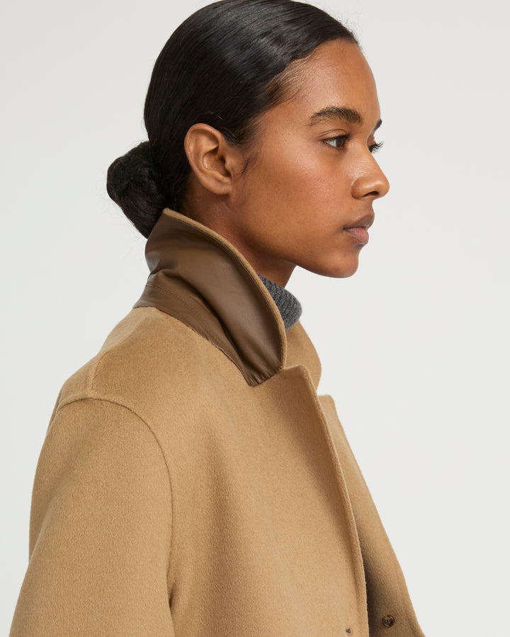 Double-sided cashmere-blend jacket