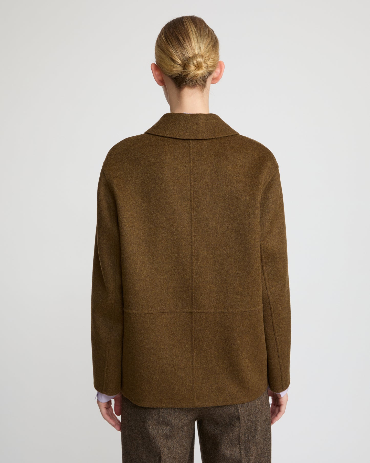 Veste en cachemire mélangé double face -Yves Salomon