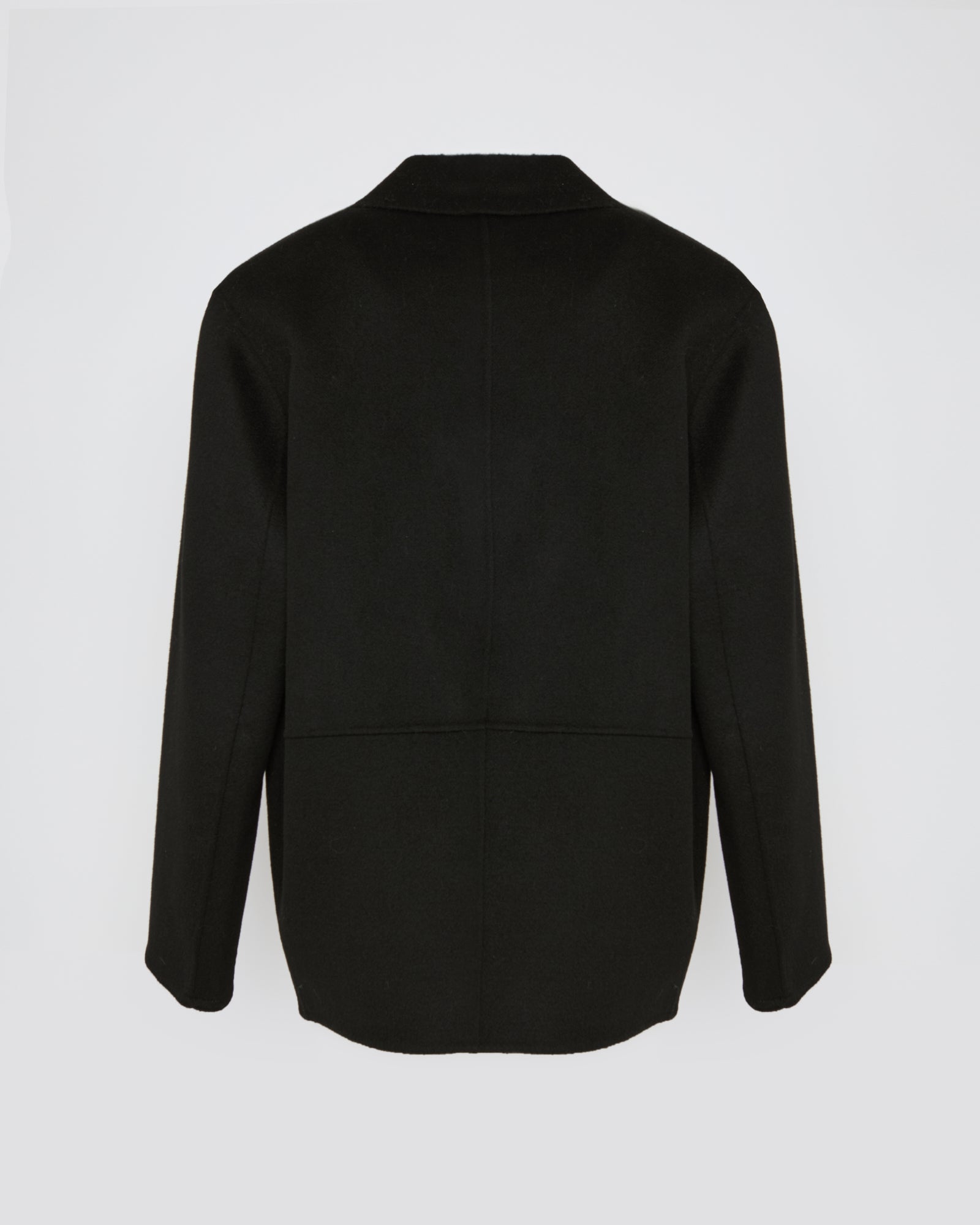 Double-sided cashmere-blend jacket - black - Yves Salomon