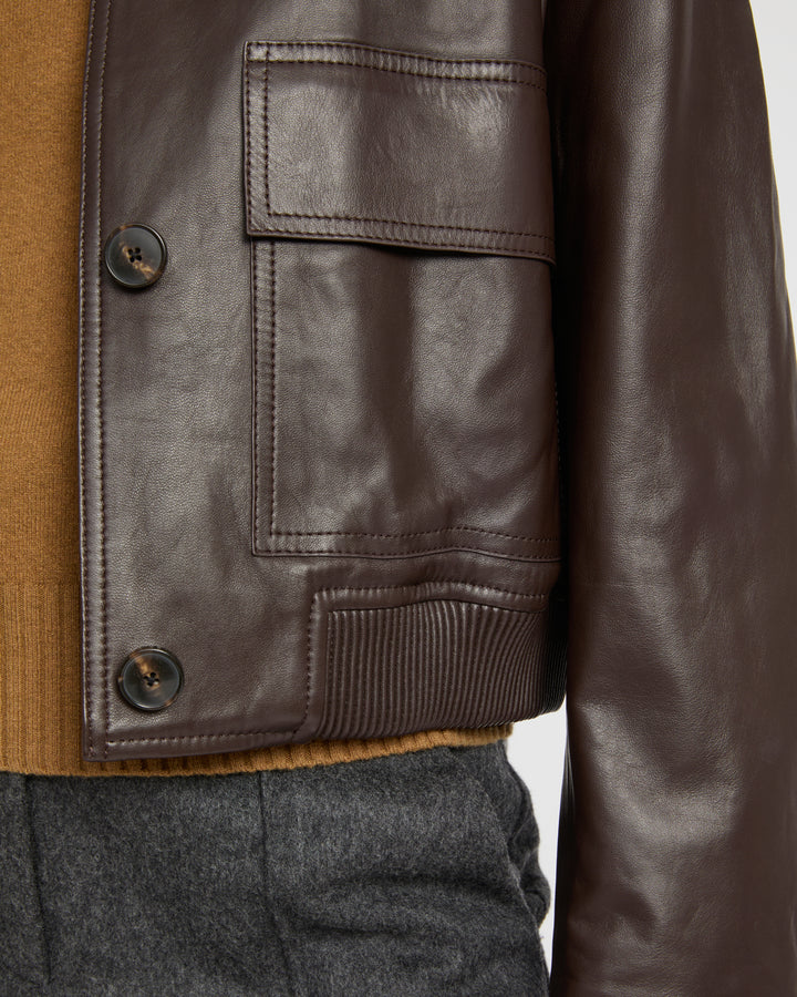 Lamb leather jacket