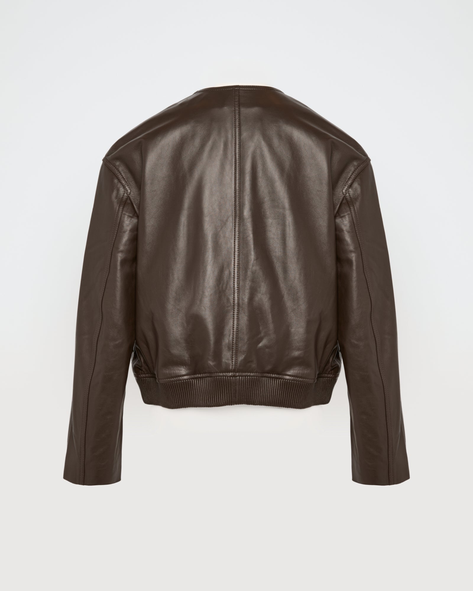 Lamb leather jacket - Brown - Yves Salomon