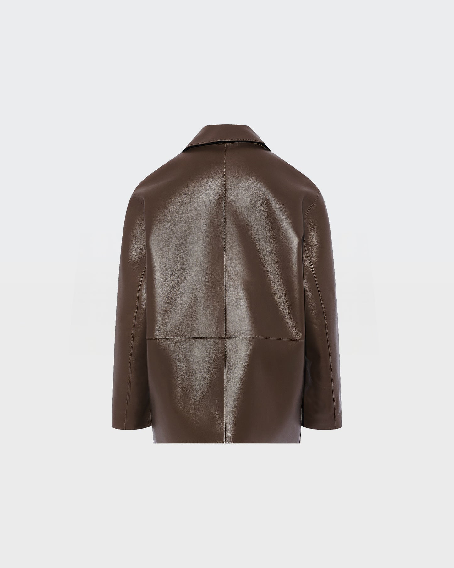 Woollen bonded leather jacket