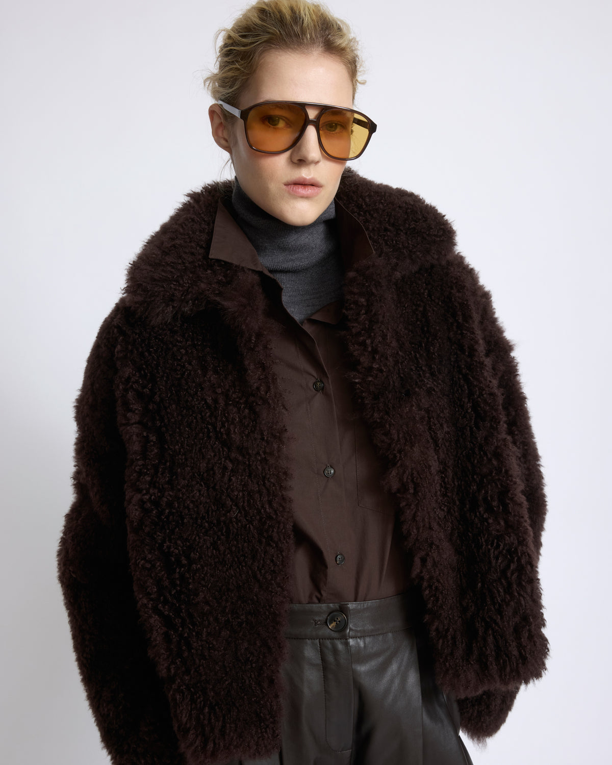 Veste en agneau cachemire et maille Mérinos - Yves Salomon - Nouvelle collection Automne Hiver