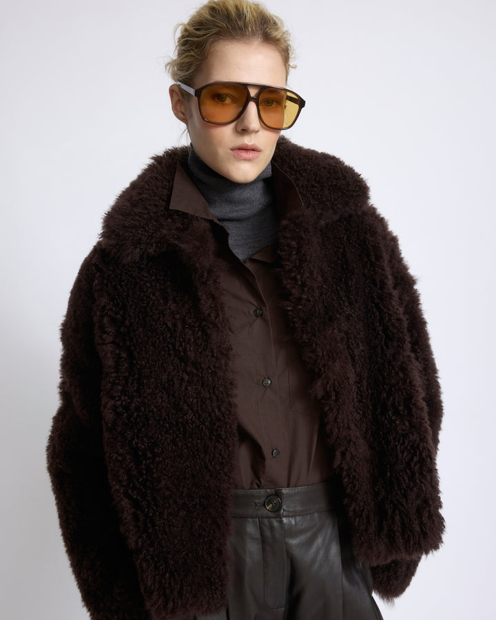 Veste en agneau cachemire et maille Mérinos - Yves Salomon - Nouvelle collection Automne Hiver