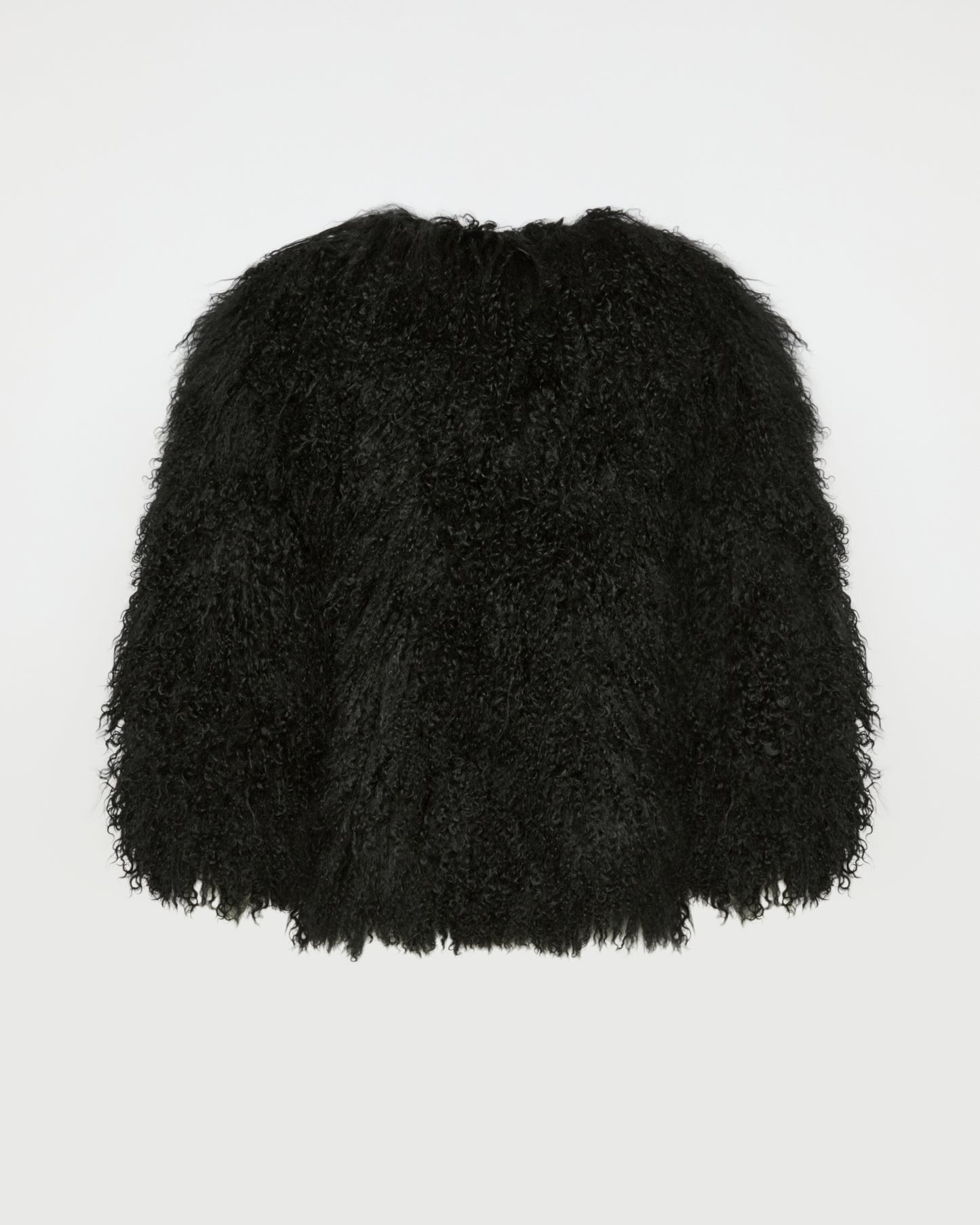 Short jacket in Mongolian lamb