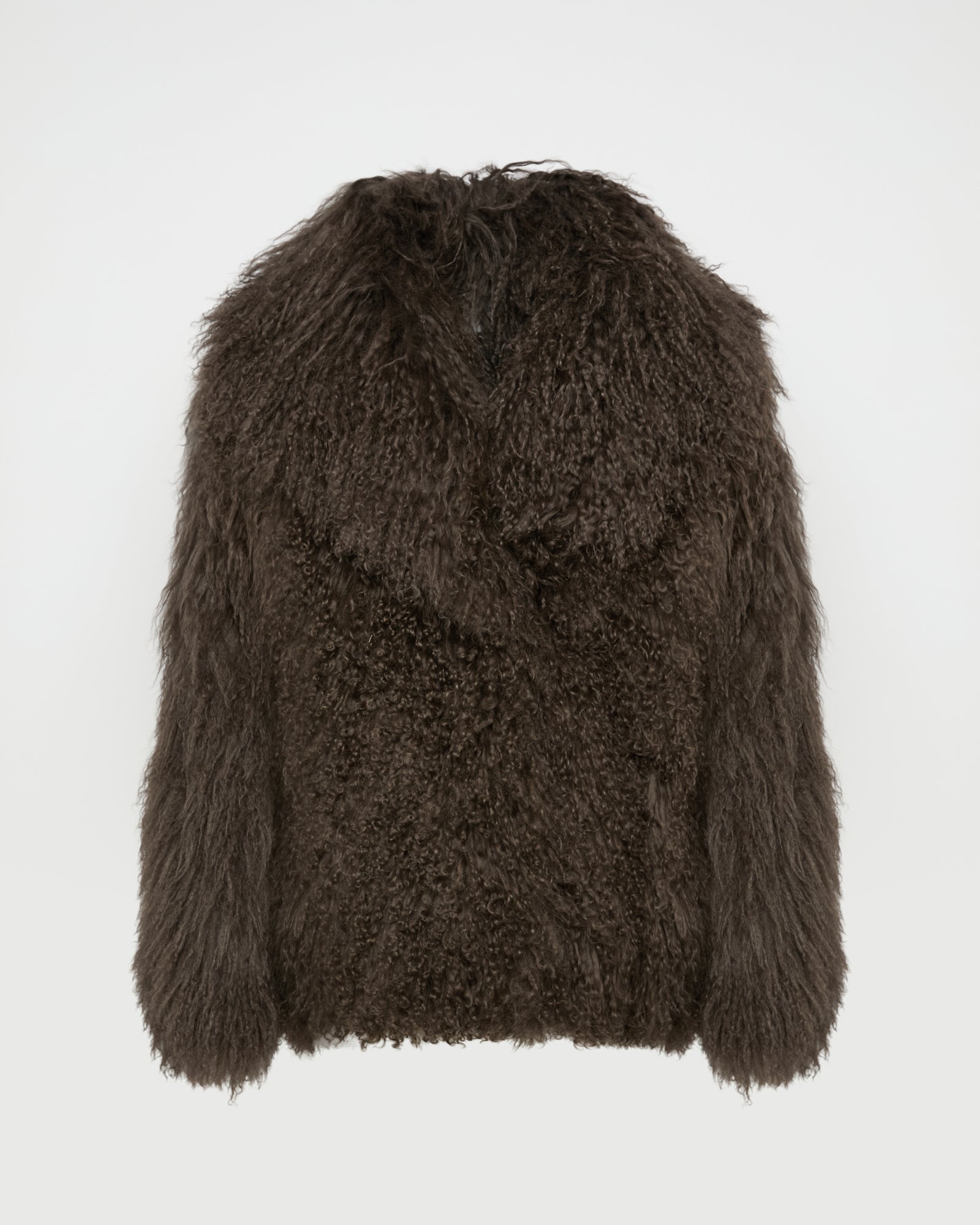 Oversized Long-Haired Lamb Jacket – Yves Salomon