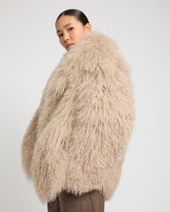 Oversized Long-Haired Lamb Jacket