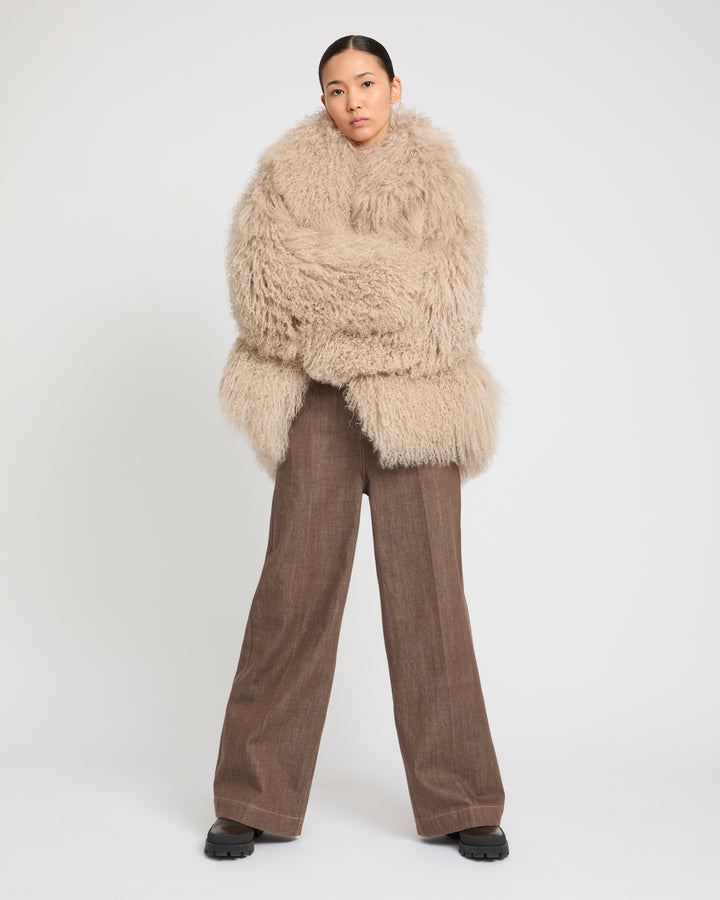 Oversized Long-Haired Lamb Jacket