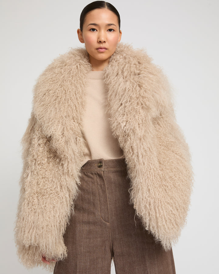 Oversized Long-Haired Lamb Jacket