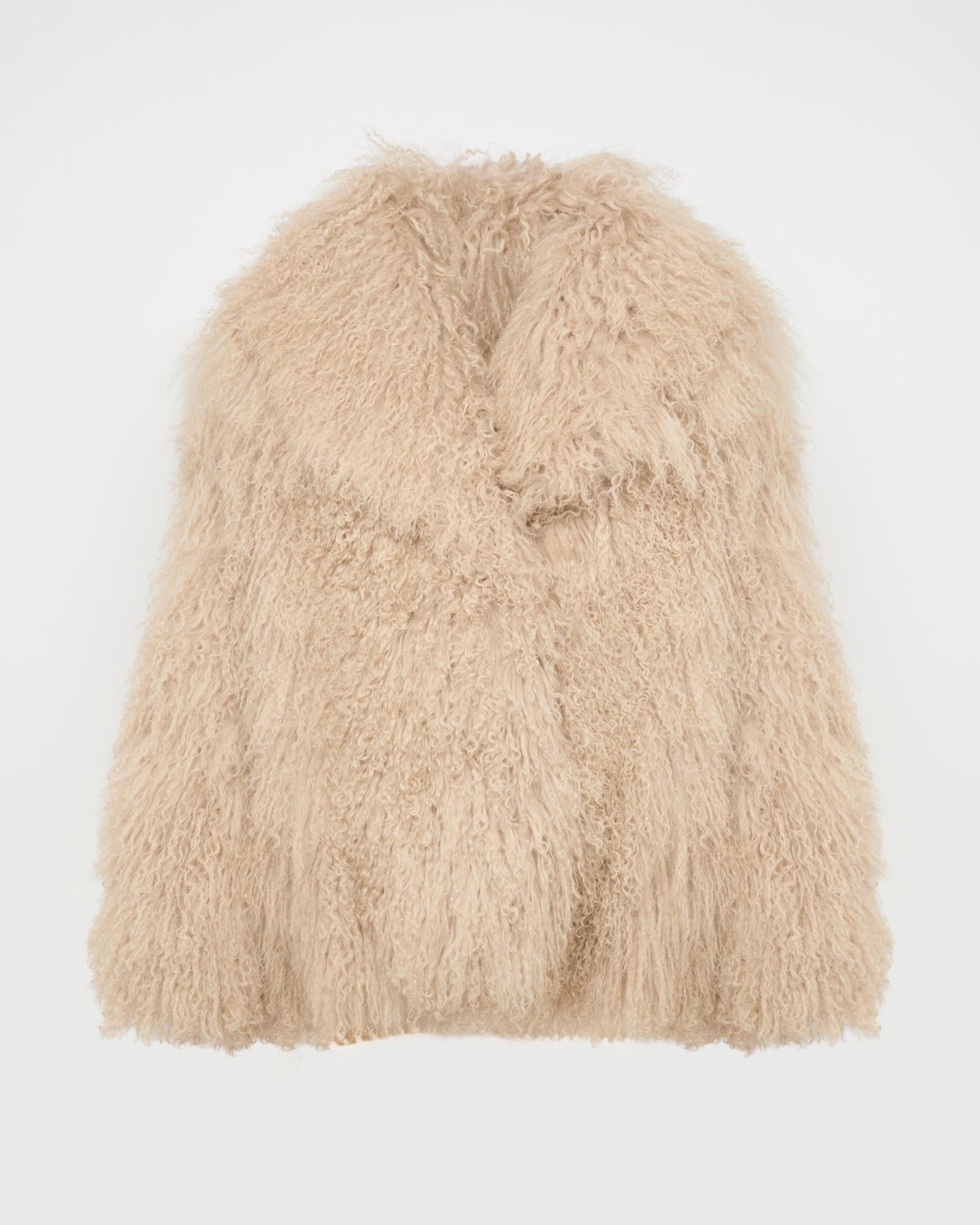 Oversized Long-Haired Lamb Jacket – Yves Salomon