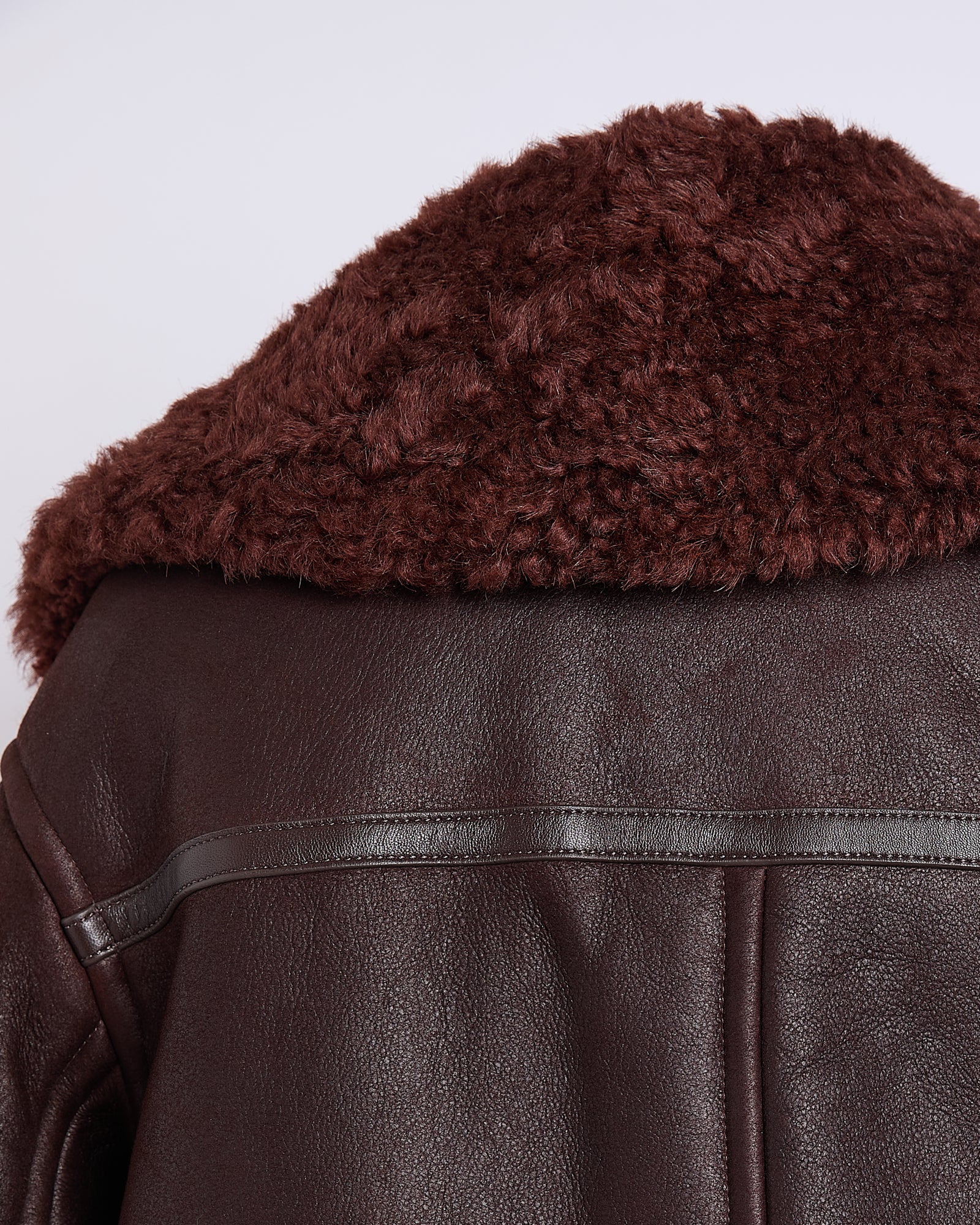 Veste boxy en agneau Mérinos gonfio -Yves Salomon