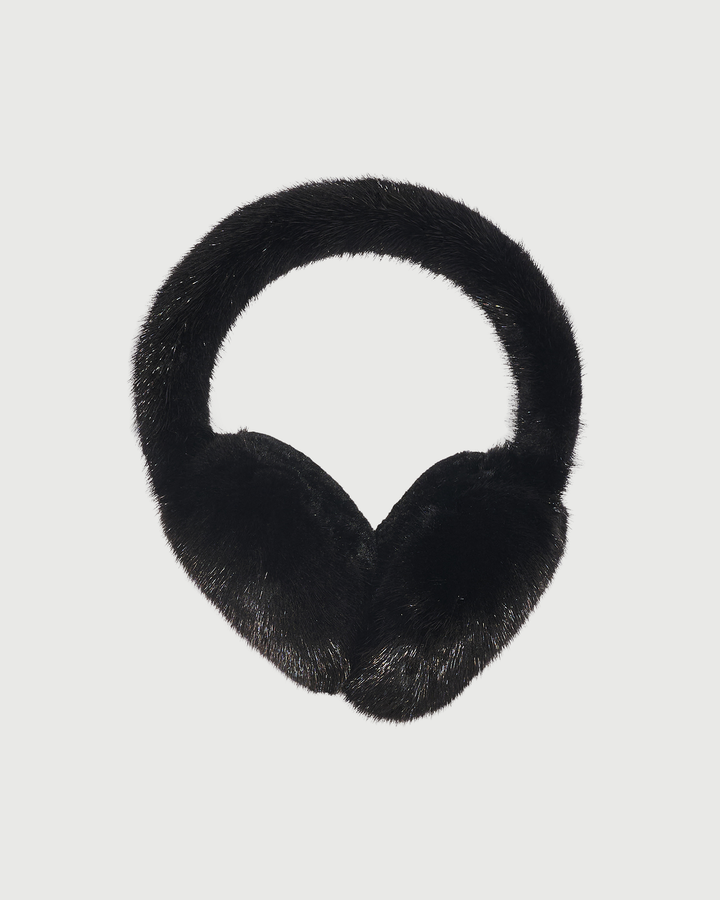 Cache-oreilles en fourrure de vison- Yves Salomon - Nouvelle collection Automne Hiver