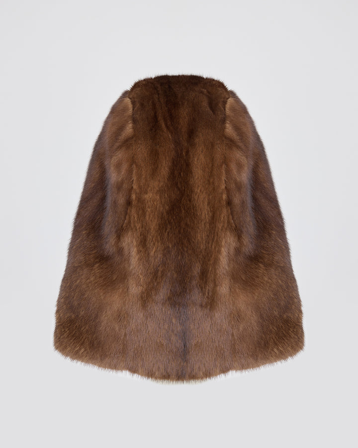 Capuche en fourrure de vison - Yves Salomon - Nouvelle collection Automne Hiver