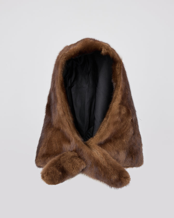 Capuche en fourrure de vison - Yves Salomon - Nouvelle collection Automne Hiver