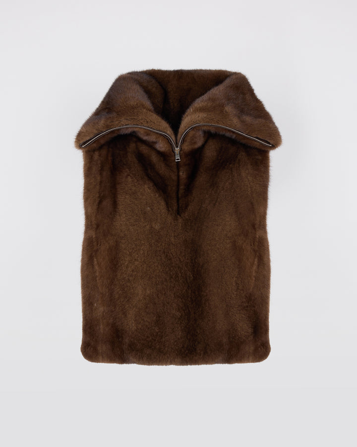 Plastron en fourrure de vison - Yves Salomon - Nouvelle collection Automne Hiver
