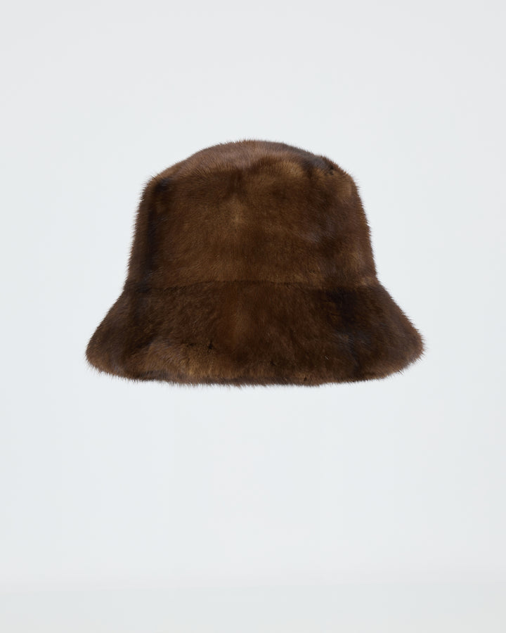 Bob en fourrure de vison - marron - Nouvelle collection Automne Hiver