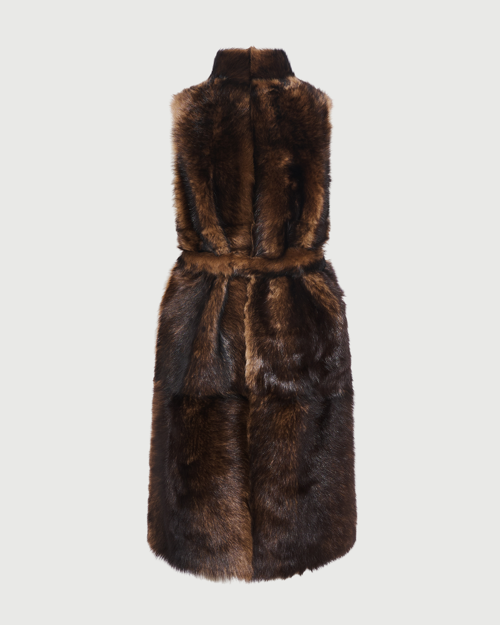 Gilet long sans manches en agneau Toscane- Yves Salomon - Nouvelle collection Automne Hiver
