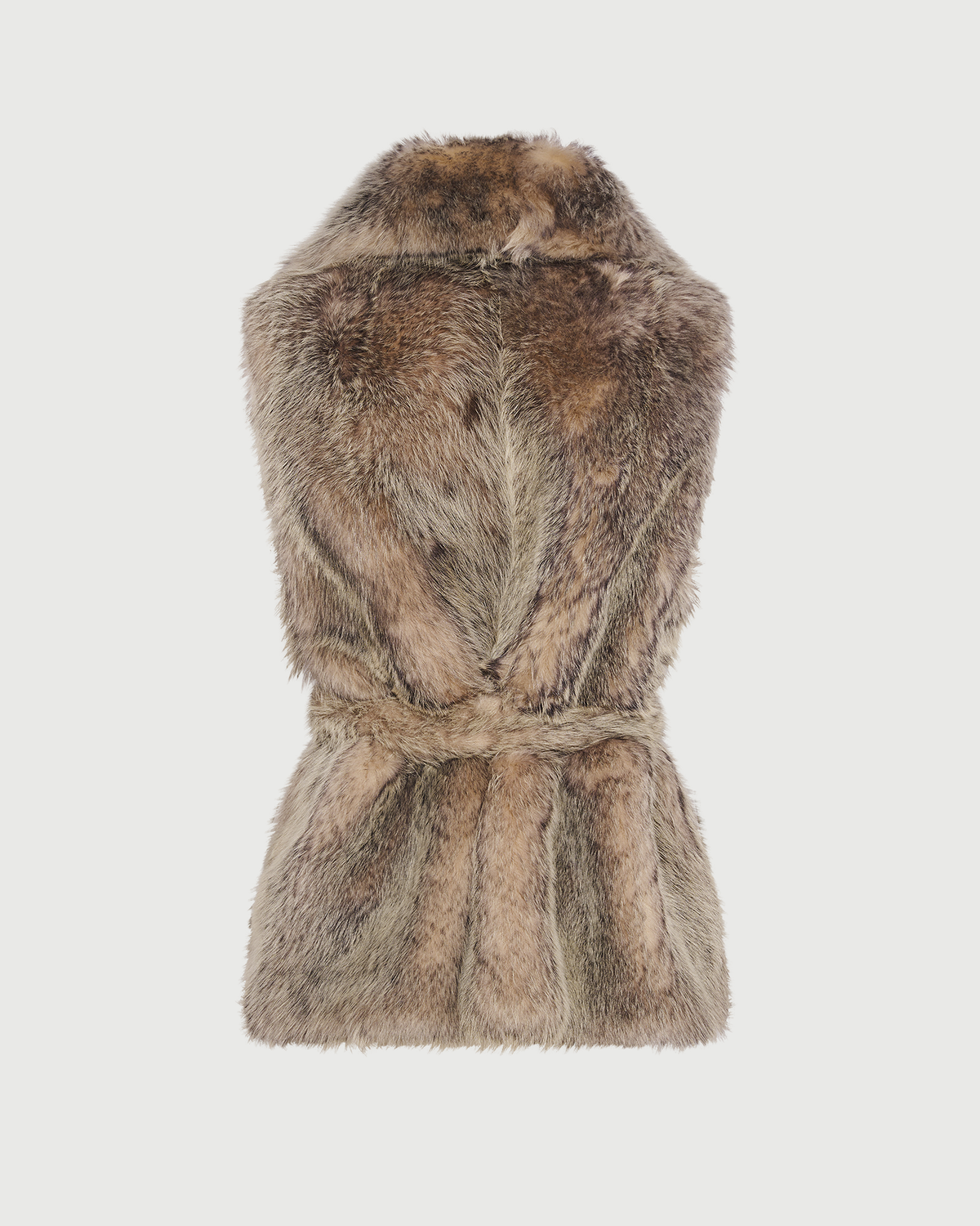Gilet sans manches en agneau Toscane façon fourrure- Yves Salomon - Nouvelle collection Automne Hiver