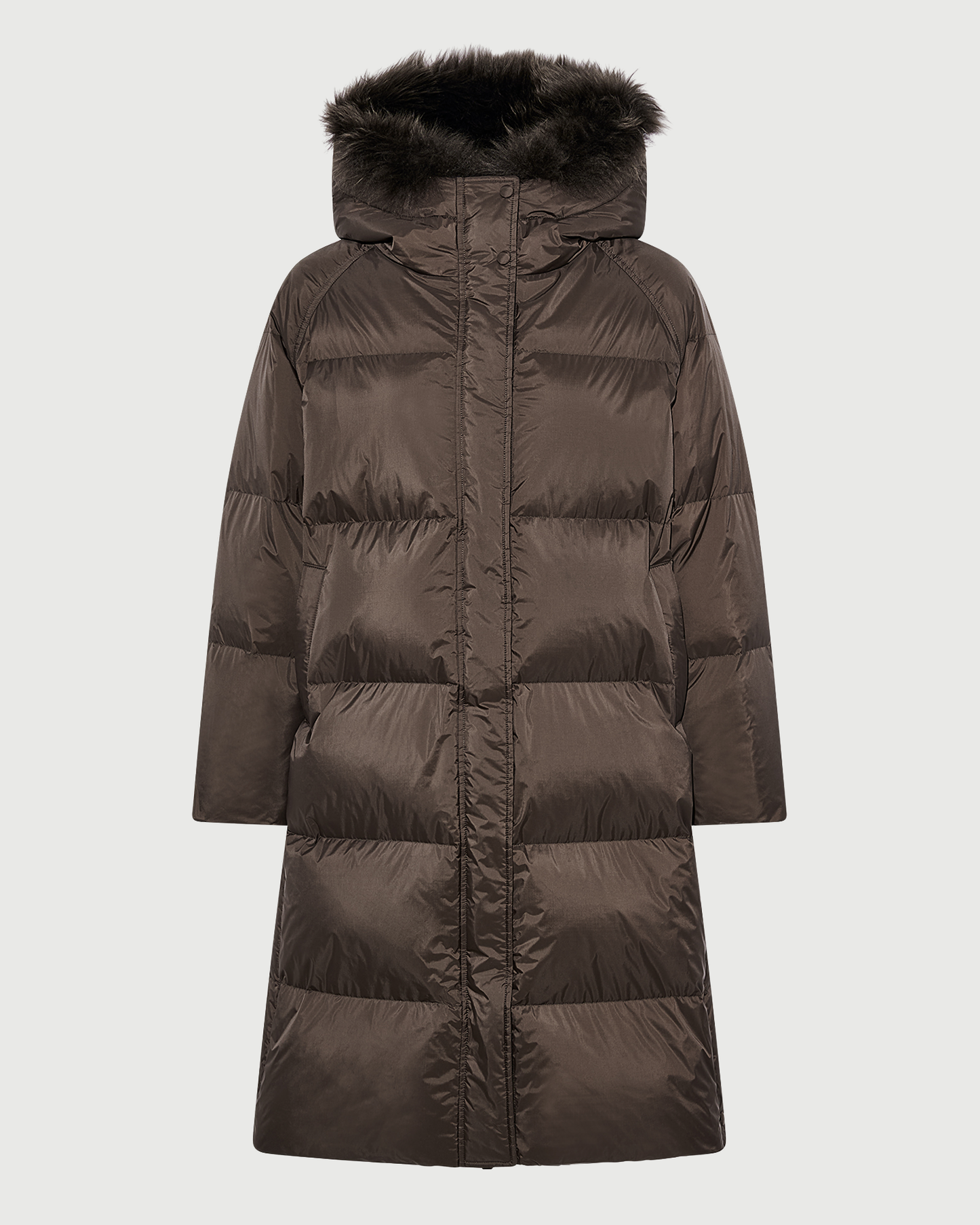 Doudoune longue en tissu technique imperméable et agneau laine vaporeuse- Yves Salomon - Nouvelle collection Automne Hiver