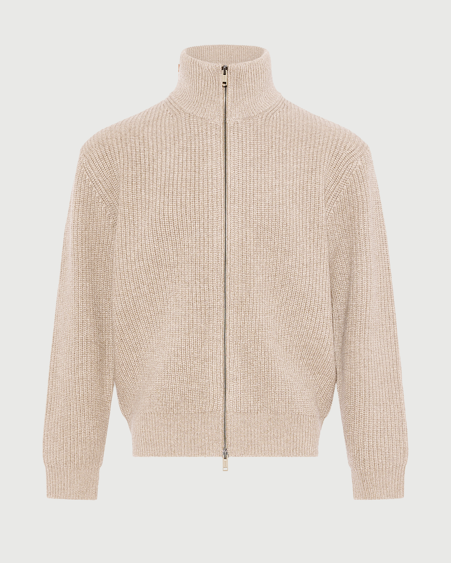 Pull zippé en maille en laine et cachemire- Yves Salomon - Nouvelle collection Automne Hiver