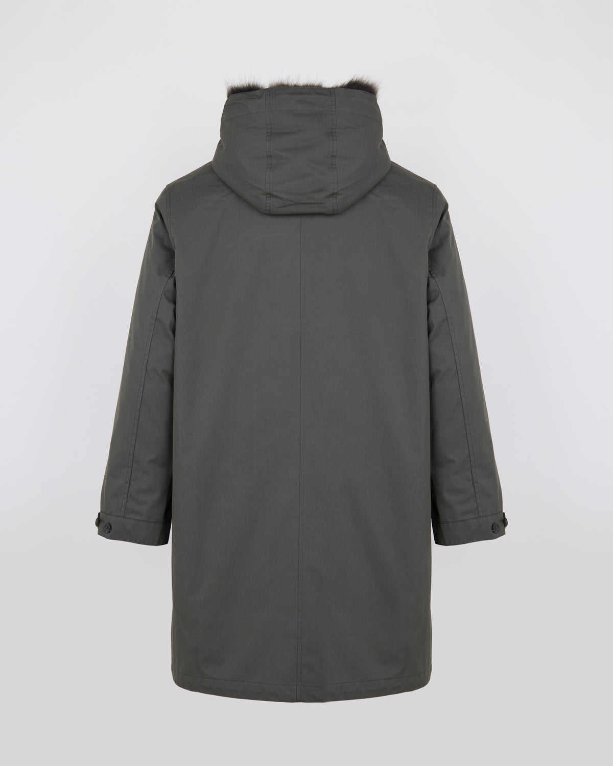 Parka longue en coton mélangé doublée en fourrure de renard et de lapin - Yves Salomon - Nouvelle collection Automne Hiver