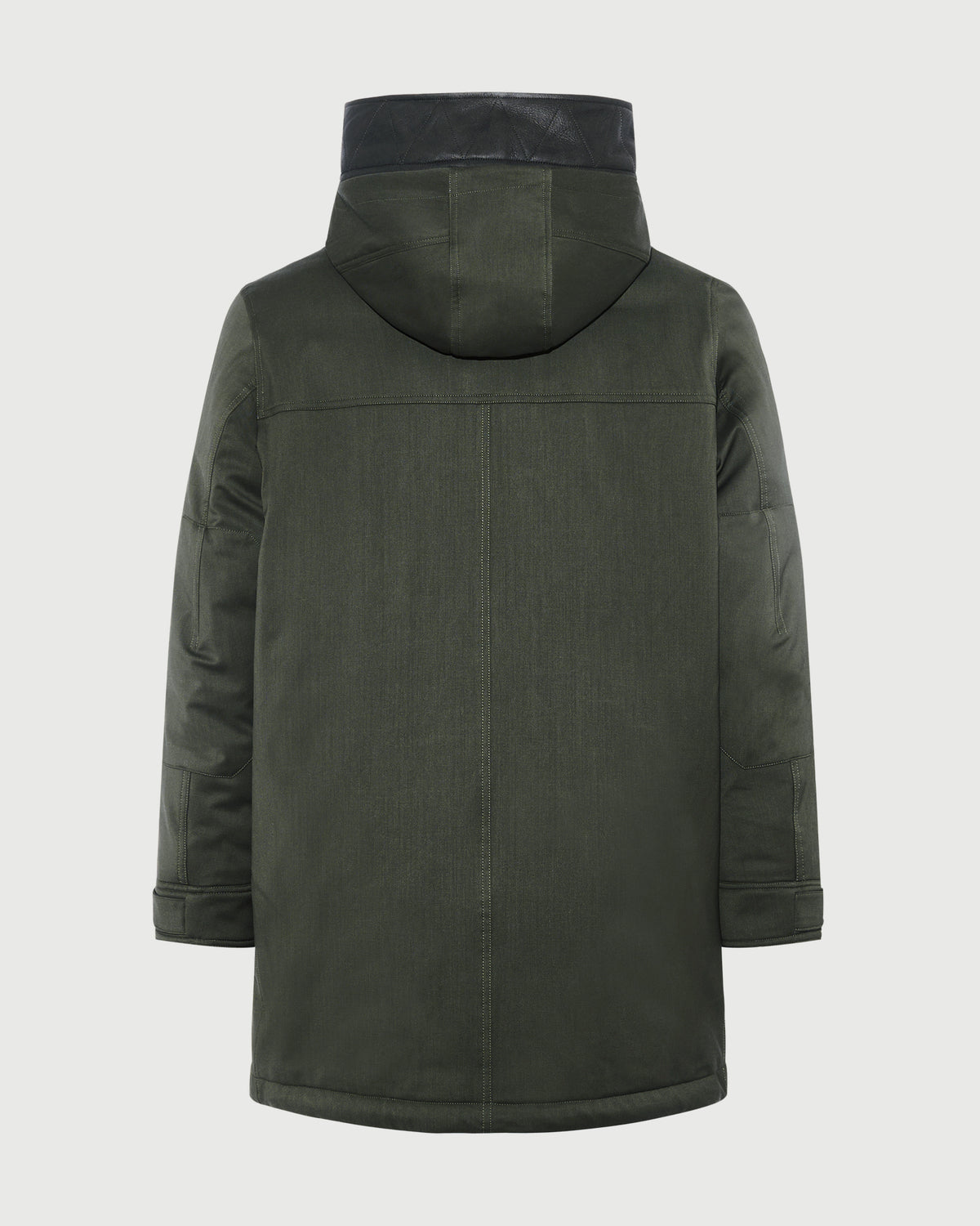 Parka longue en tissu technique laine mélangée waterproof et peau lainée d'agneau - Yves Salomon - Nouvelle collection Automne Hiver