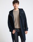 double-sided cashmere hooded coat