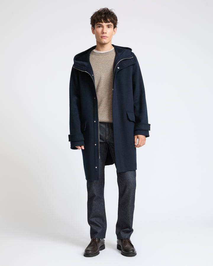 Manteau à capuche en cachemire double face- Yves Salomon - Nouvelle collection Automne Hiver