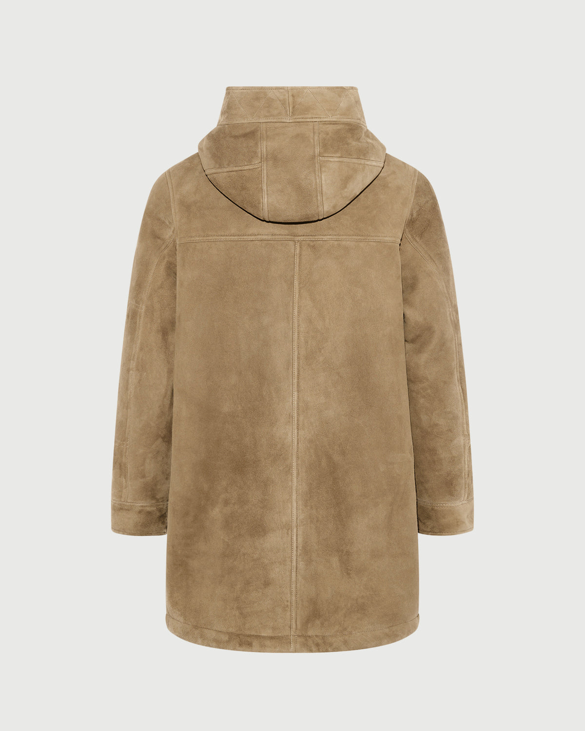 Parka en peau lainée suède d'agneau à laine bouclée - Yves Salomon - Nouvelle collection Automne Hiver