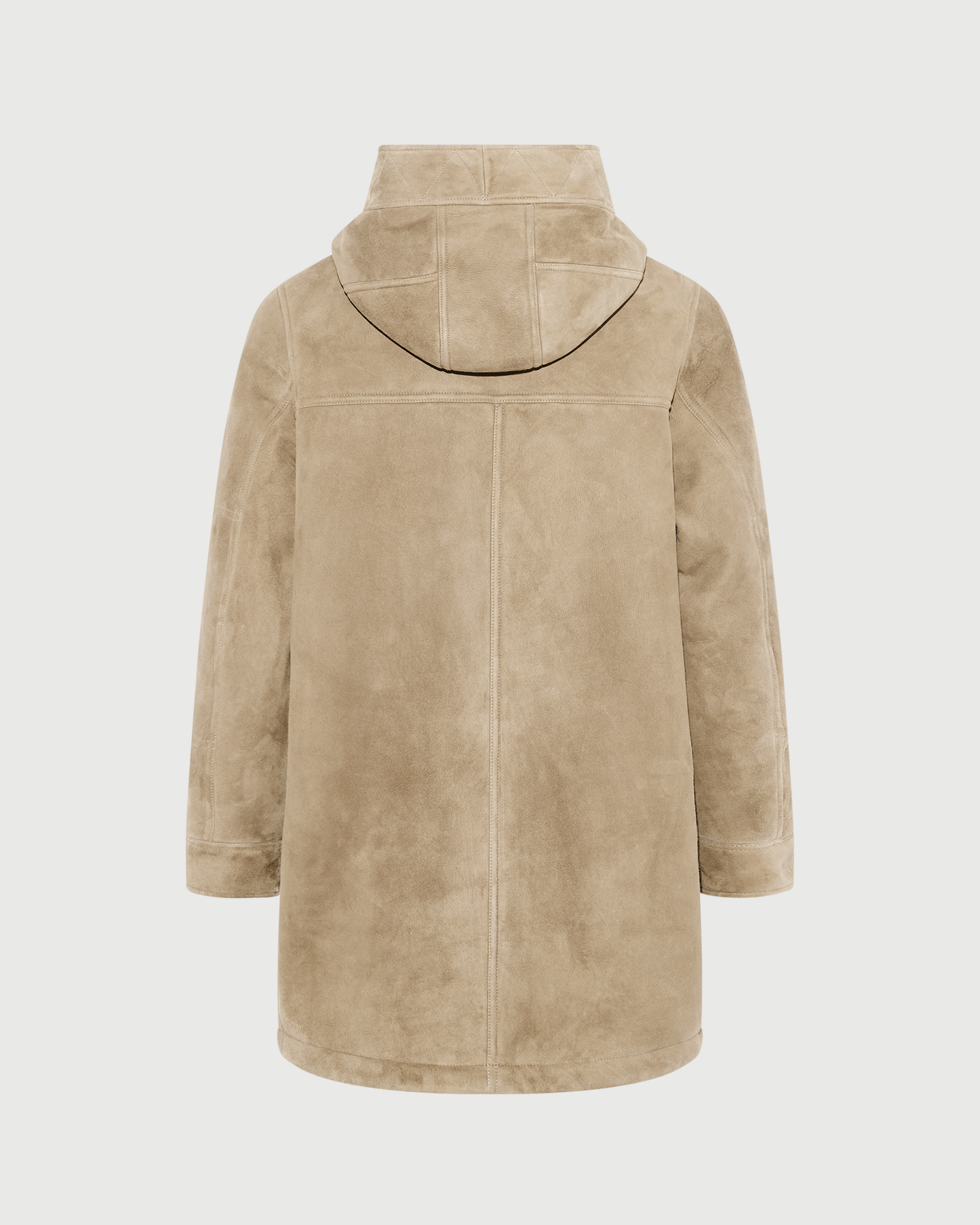 Parka en peau lainée suède d'agneau à laine bouclée- Yves Salomon - Nouvelle collection Automne Hiver