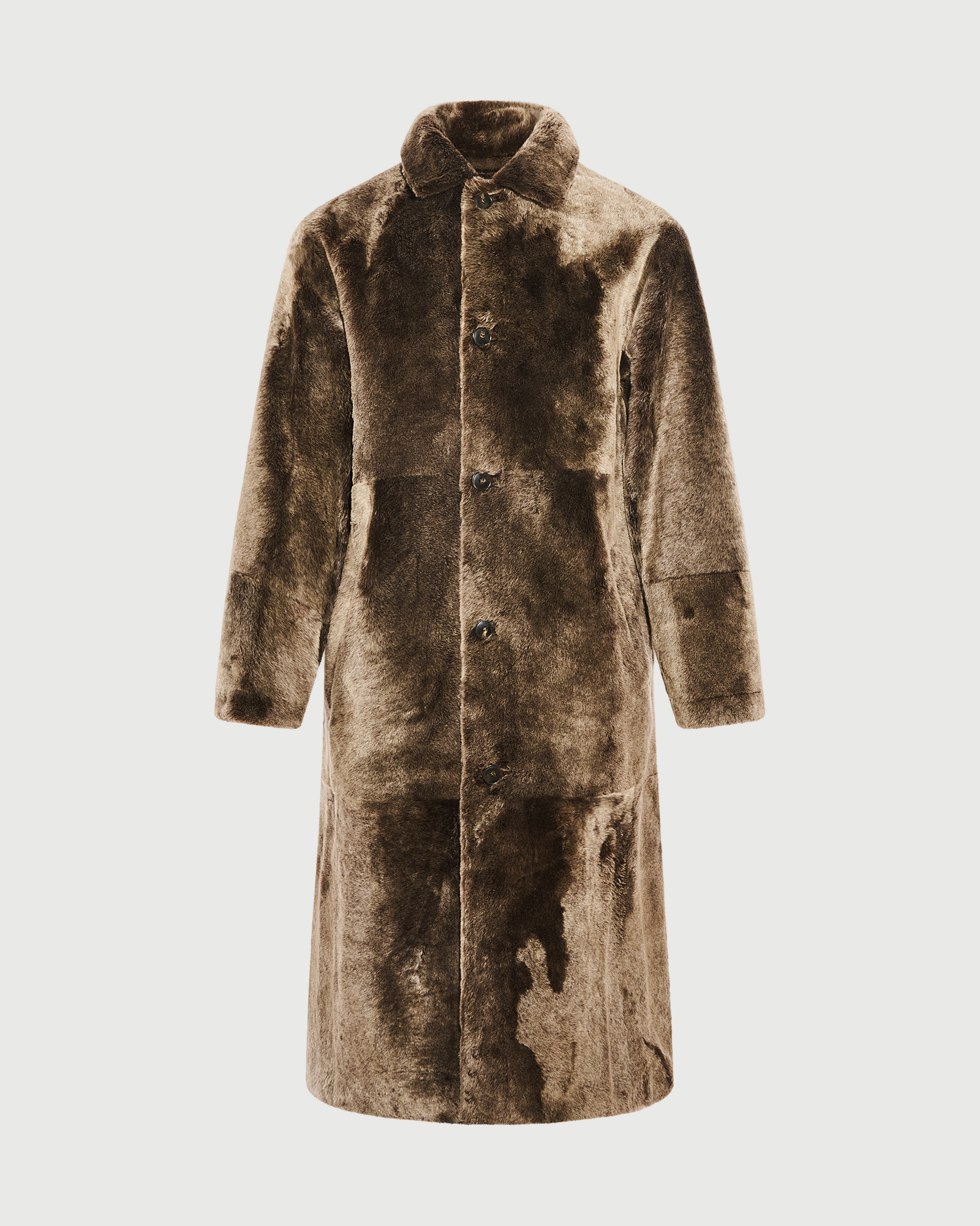 Manteau en peau lainée d'agneau Lacon- Yves Salomon - Nouvelle collection Automne Hiver