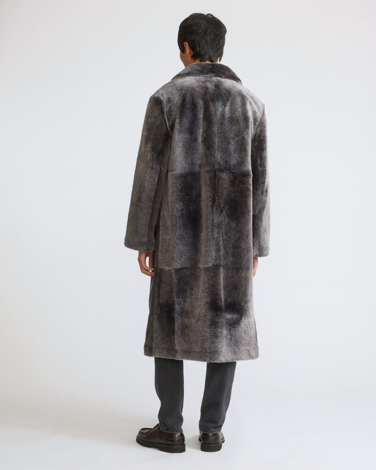 Manteau en peau lainée d'agneau Lacon - Yves Salomon - Nouvelle collection Automne Hiver