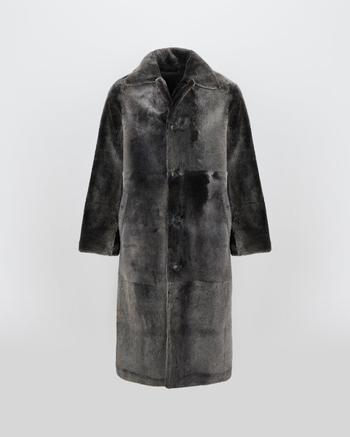 Manteau en peau lainée d'agneau Lacon - Yves Salomon - Nouvelle collection Automne Hiver