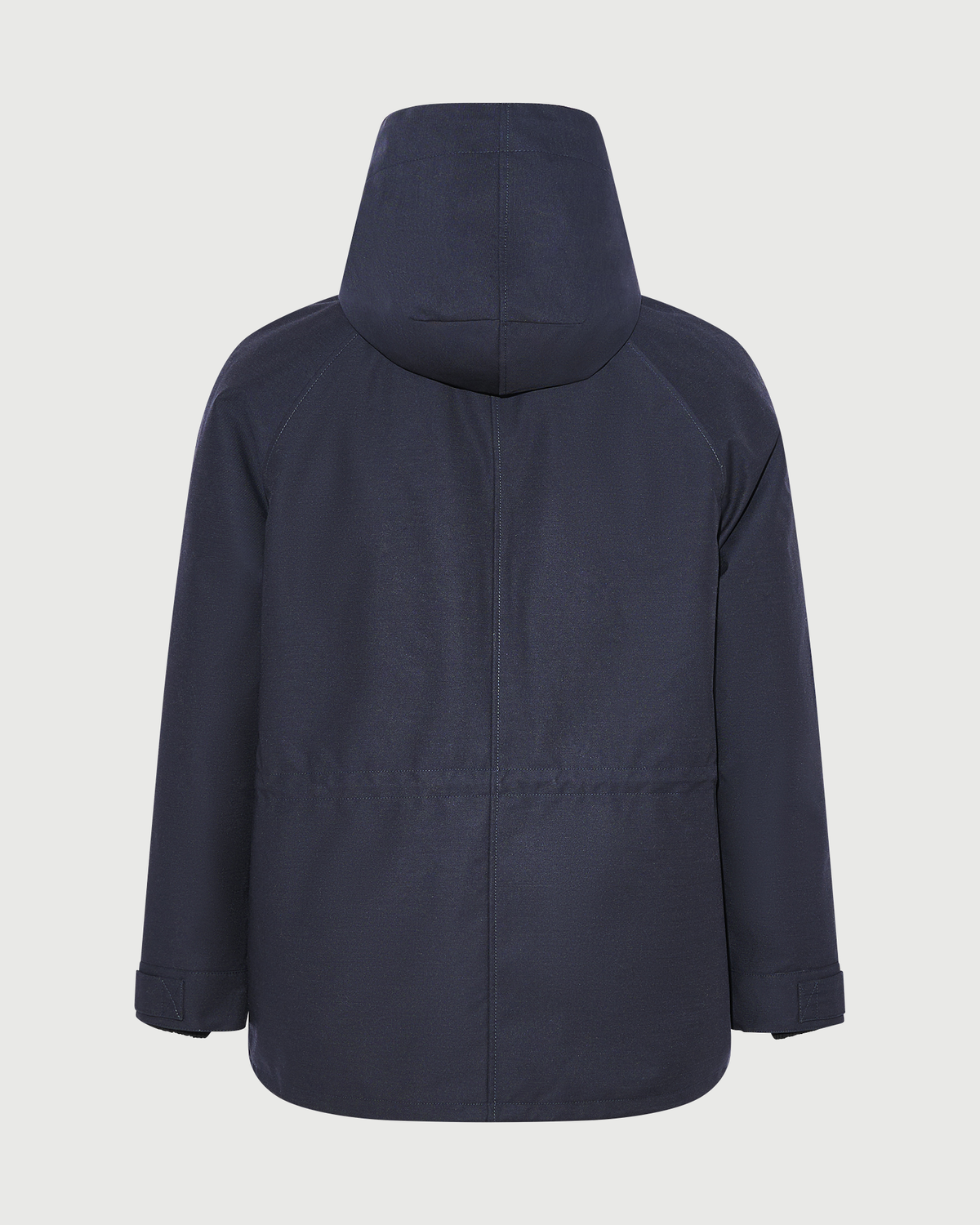 Parka courte en tissu technique laine mélangée imperméable avec fourrure de vison long poil- Yves Salomon - Nouvelle collection Automne Hiver