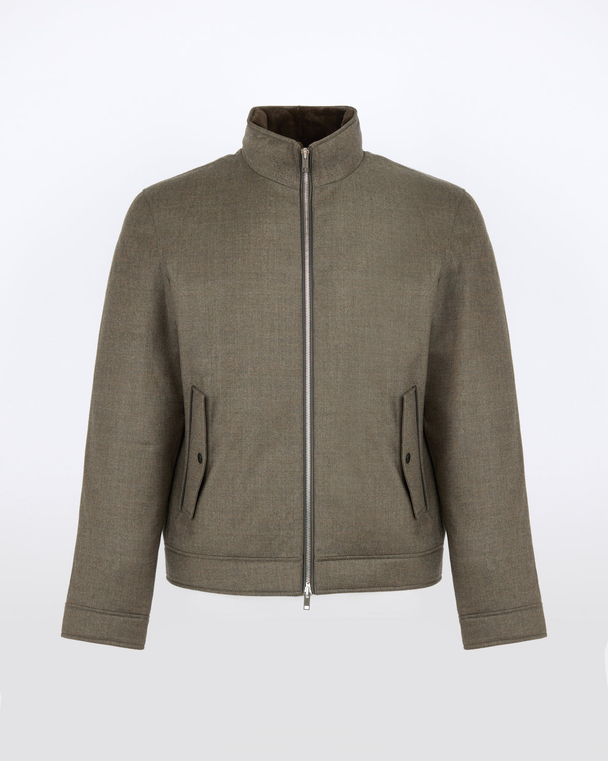 Doudoune en tissu Loro Piana waterproof avec col en fourrure de vison éjarré - Yves Salomon - Nouvelle collection Automne Hiver