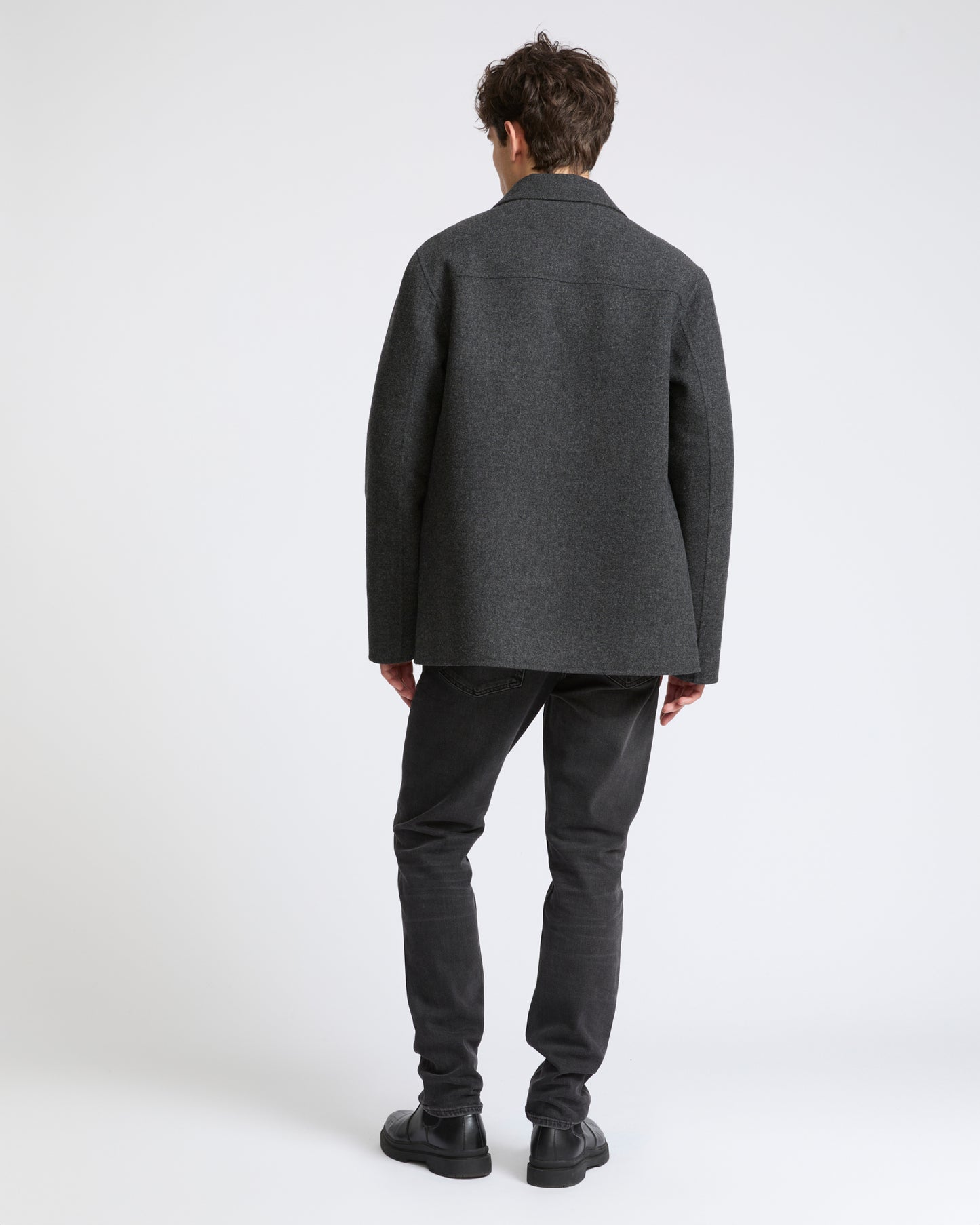 Veste réversible en lainage double face- Yves Salomon - Nouvelle collection Automne Hiver