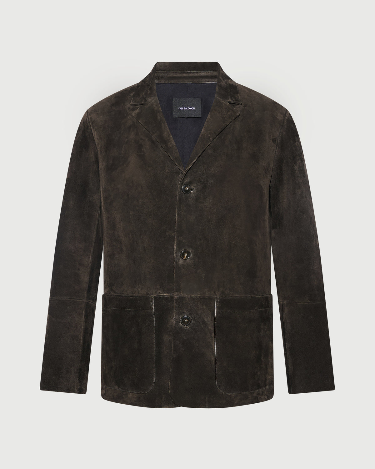 Blazer en cuir de veau suède - Yves Salomon - Nouvelle collection Automne Hiver
