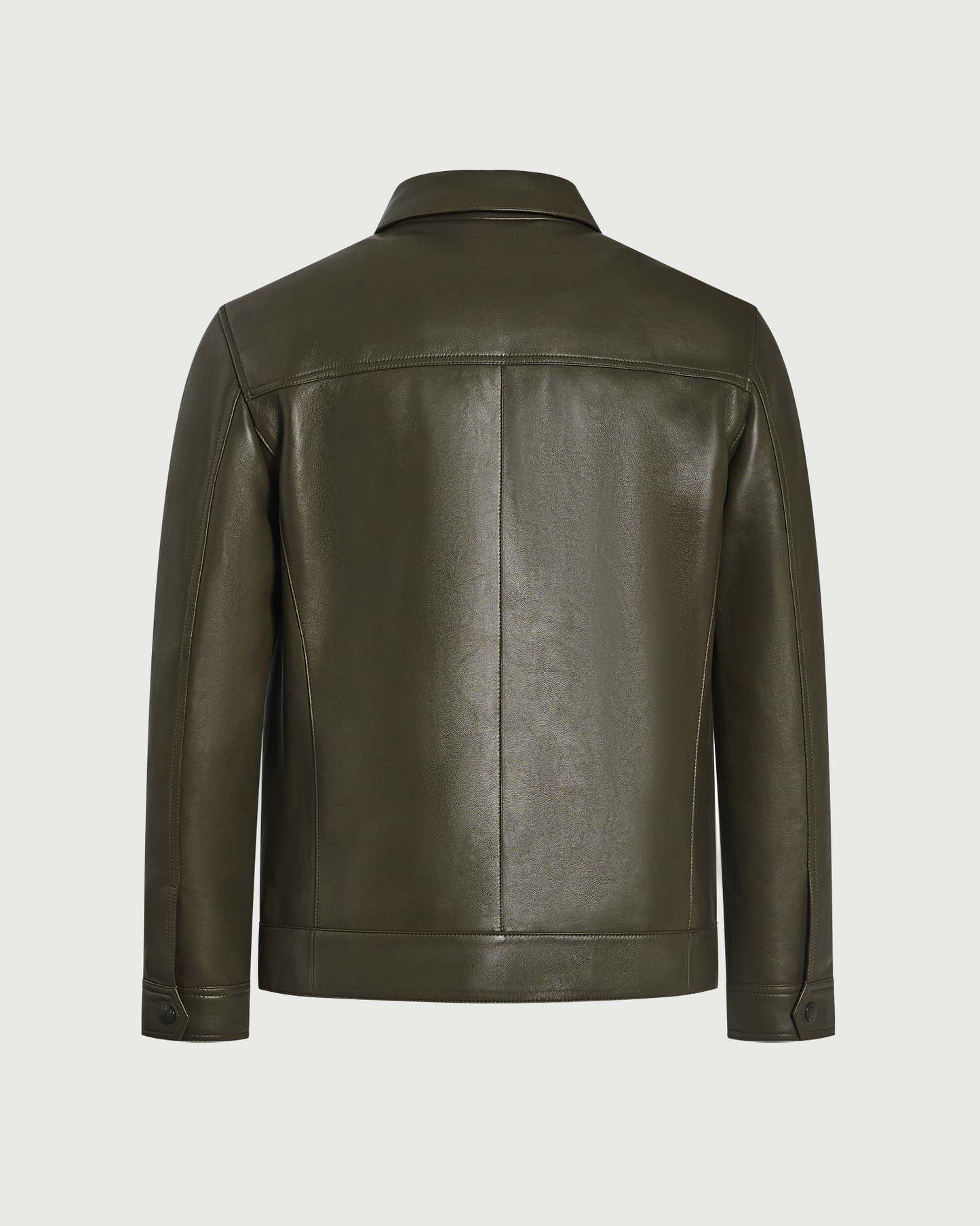 Veste ajustée en cuir d'agneau- Yves Salomon - Nouvelle collection Automne Hiver