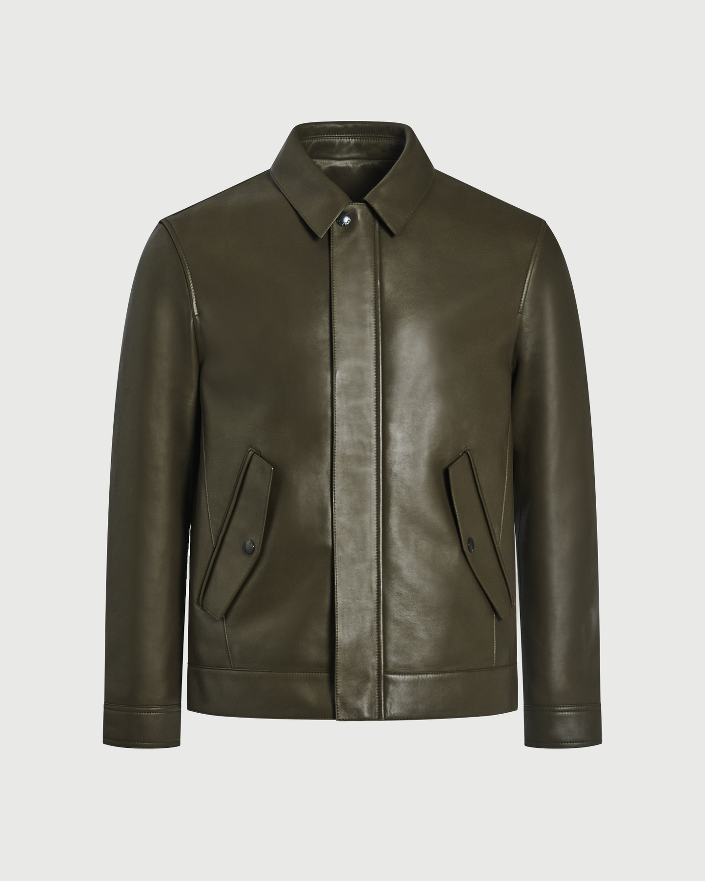 Veste ajustée en cuir d'agneau- Yves Salomon - Nouvelle collection Automne Hiver