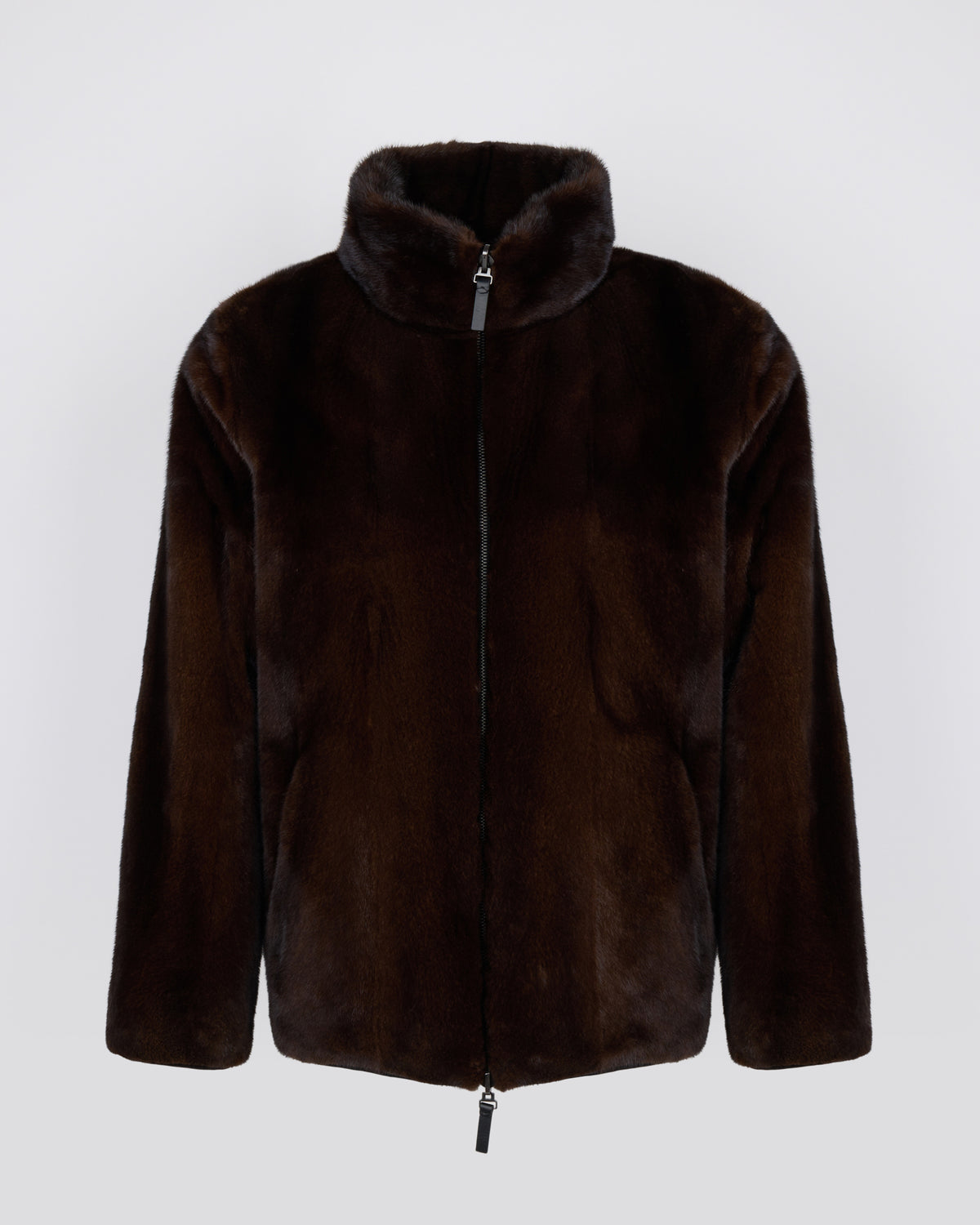 Veste en fourrure de vison long poil réversible tissu technique - Yves Salomon - Nouvelle collection Automne Hiver