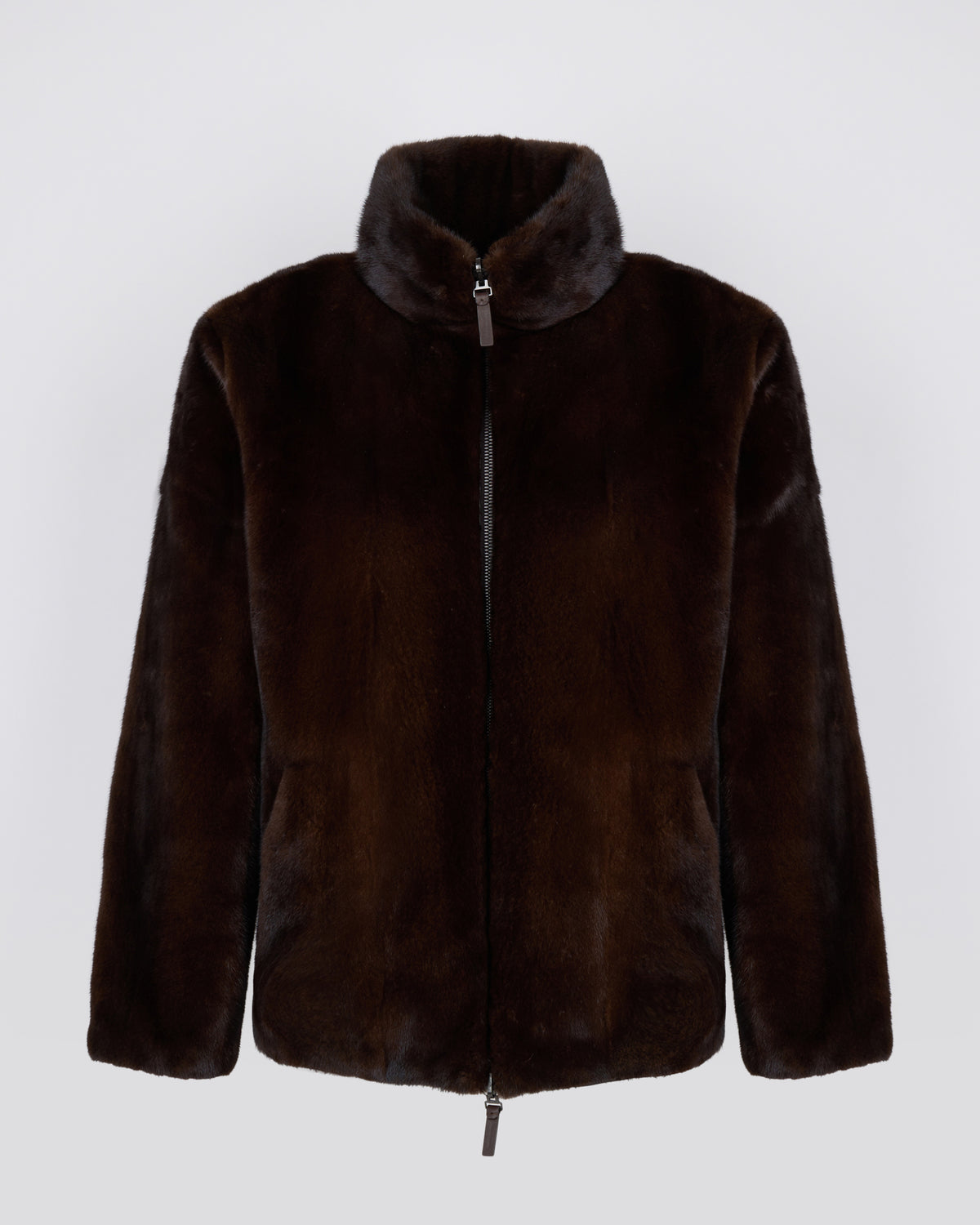 Veste en fourrure de vison long poil réversible tissu technique - Yves Salomon - Nouvelle collection Automne Hiver