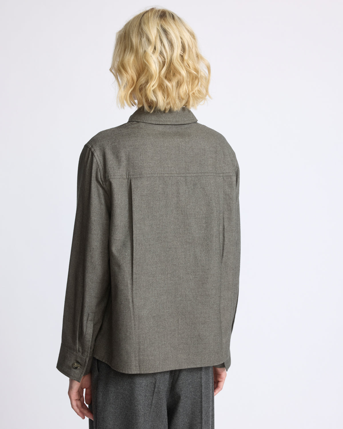 Blouse en lainage cachemire et coton - Yves Salomon - Nouvelle collection Automne Hiver