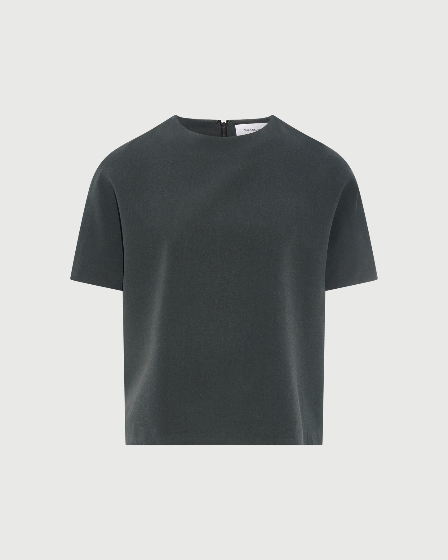 Top en crêpe de soie- Yves Salomon - Nouvelle collection Automne Hiver
