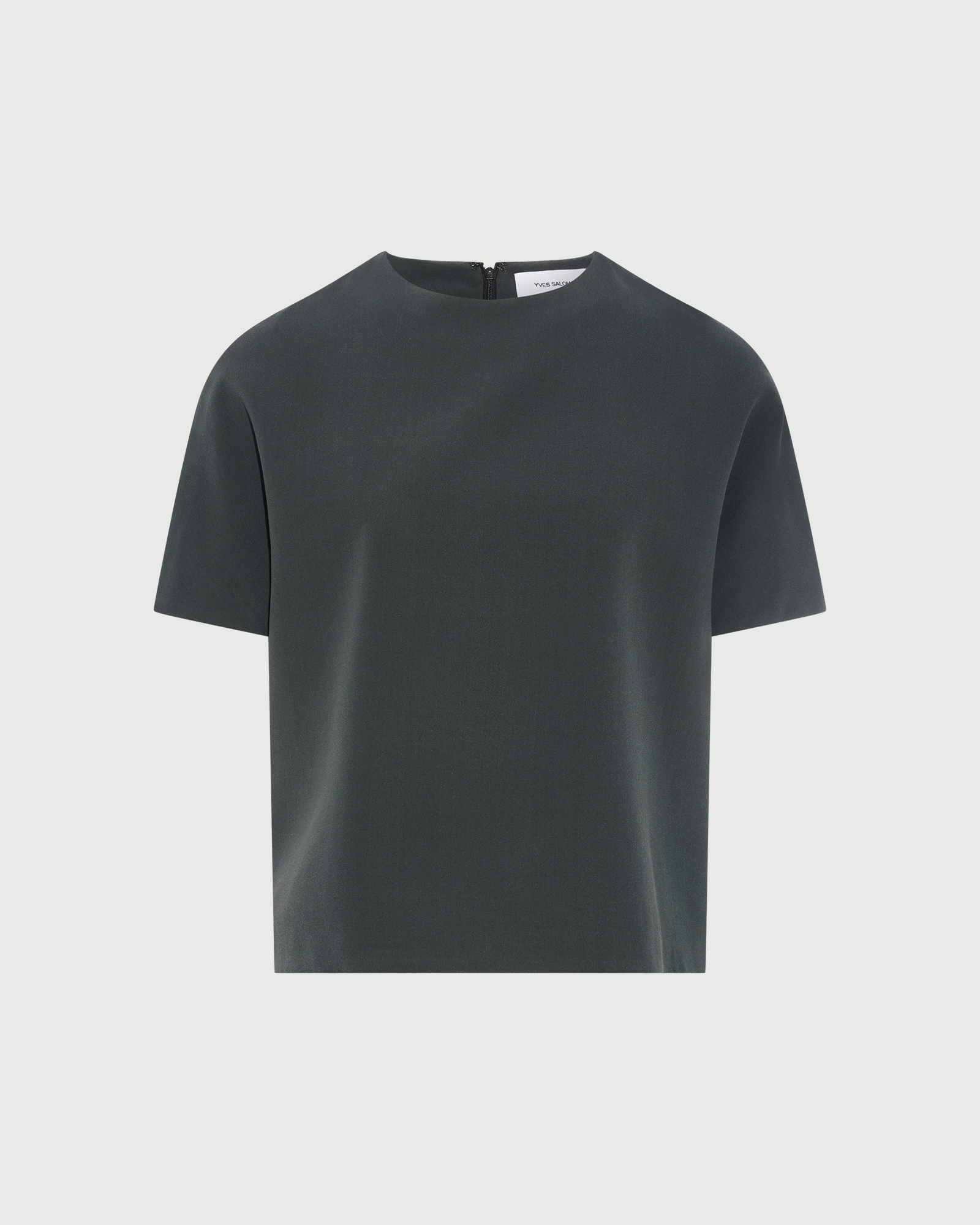 Top en crêpe de soie- Yves Salomon - Nouvelle collection Automne Hiver