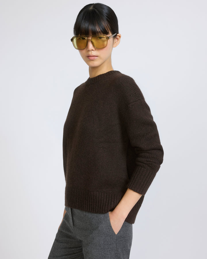 Pull col rond en maille 100% cachemire