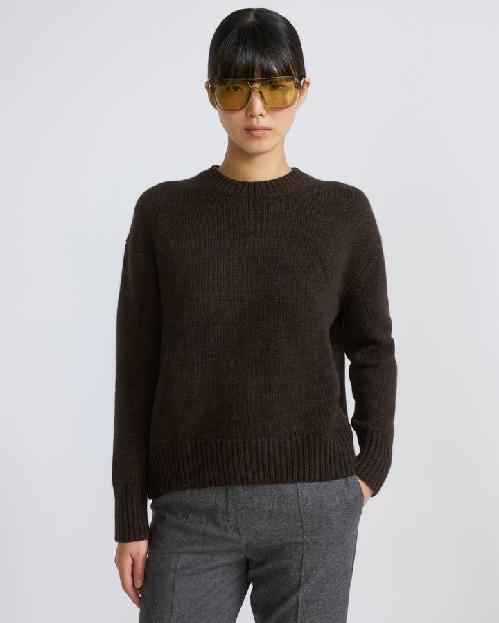 Pull col rond en maille 100% cachemire
