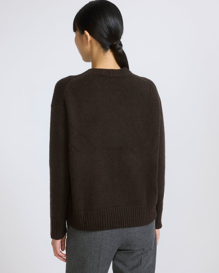 Pull col rond en maille 100% cachemire