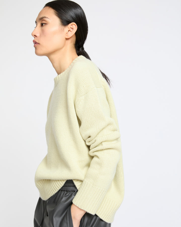 Pull col rond en maille 100% cachemire- Yves Salomon - Nouvelle collection Automne Hiver